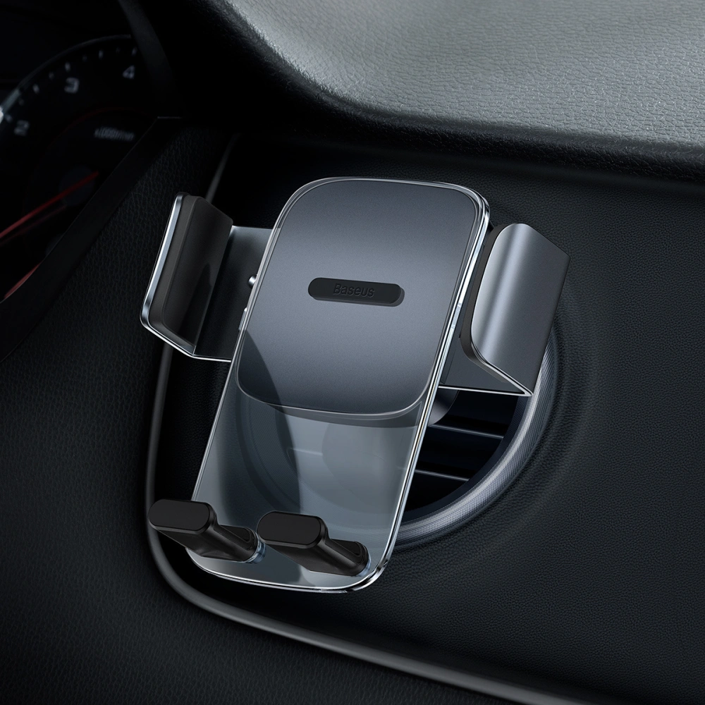 Wholesale Baseus Easy Control Clamp car mount round air vent (black) - BSU3069BLK - {ean13} - Hurt