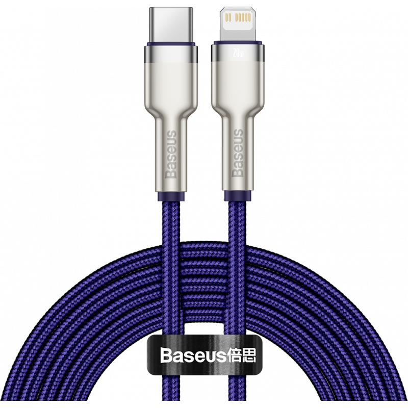Baseus Distributor - 6953156202122 - BSU3072PRP - Baseus Cafule Series USB-C cable for Lightning, 20W, 2m (purple) - B2B homescreen