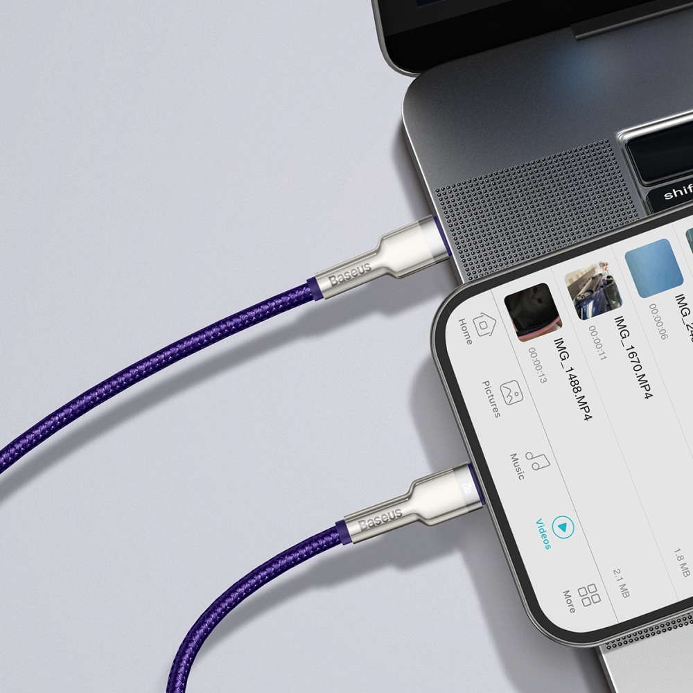 Wholesale Baseus Cafule Series USB-C cable for Lightning, 20W, 2m (purple) - BSU3072PRP - {ean13} - Hurt