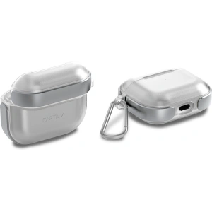 Wholesale Raptic Air Case Apple AirPods 3 with Soft Rubber Texture and Removable Carabiner - Silver - XDR157SLV - {ean13} - Hurt