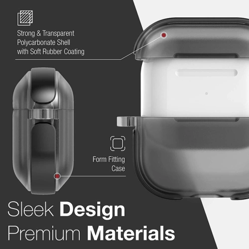 Etui X-Doria Raptic Air Apple AirPods 3 z karabińczykiem (Silver)