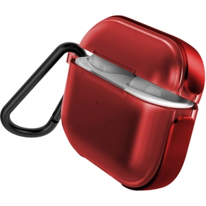 Wholesale Raptic Air Case Apple AirPods 3 with Soft Rubber Texture and Removable Carabiner - Silver - XDR158RED - {ean13} - Hurt