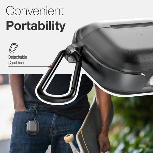 Etui X-Doria Raptic Air Apple AirPods 3 z karabińczykiem (Red)