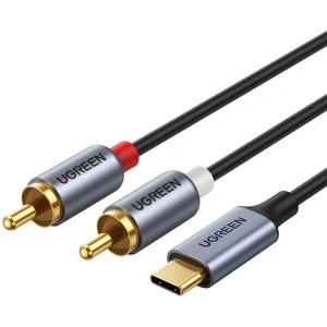 Hurtownia GSM - UGREEN CM451 Kabel USB-C do 2x RCA (Cinch) 1.5m (czarny) - UGR1184BLK - {ean13} - Hurt