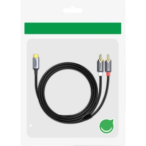 Hurtownia GSM - UGREEN CM451 Kabel USB-C do 2x RCA (Cinch) 1.5m (czarny) - UGR1184BLK - {ean13} - Hurt