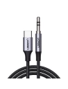 Kabel USB-C UGREEN CM450 do mini jack 3.5mm AUX, 1m (černý)