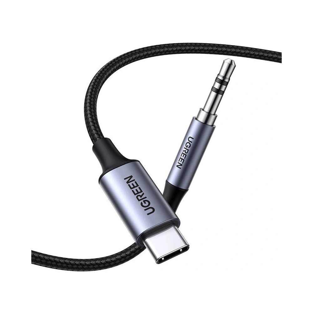 Hurtownia GSM - Kabel USB-C UGREEN CM450 do mini jack 3.5mm AUX, 1m (černý) - UGR1190BLK - {ean13} - Hurt