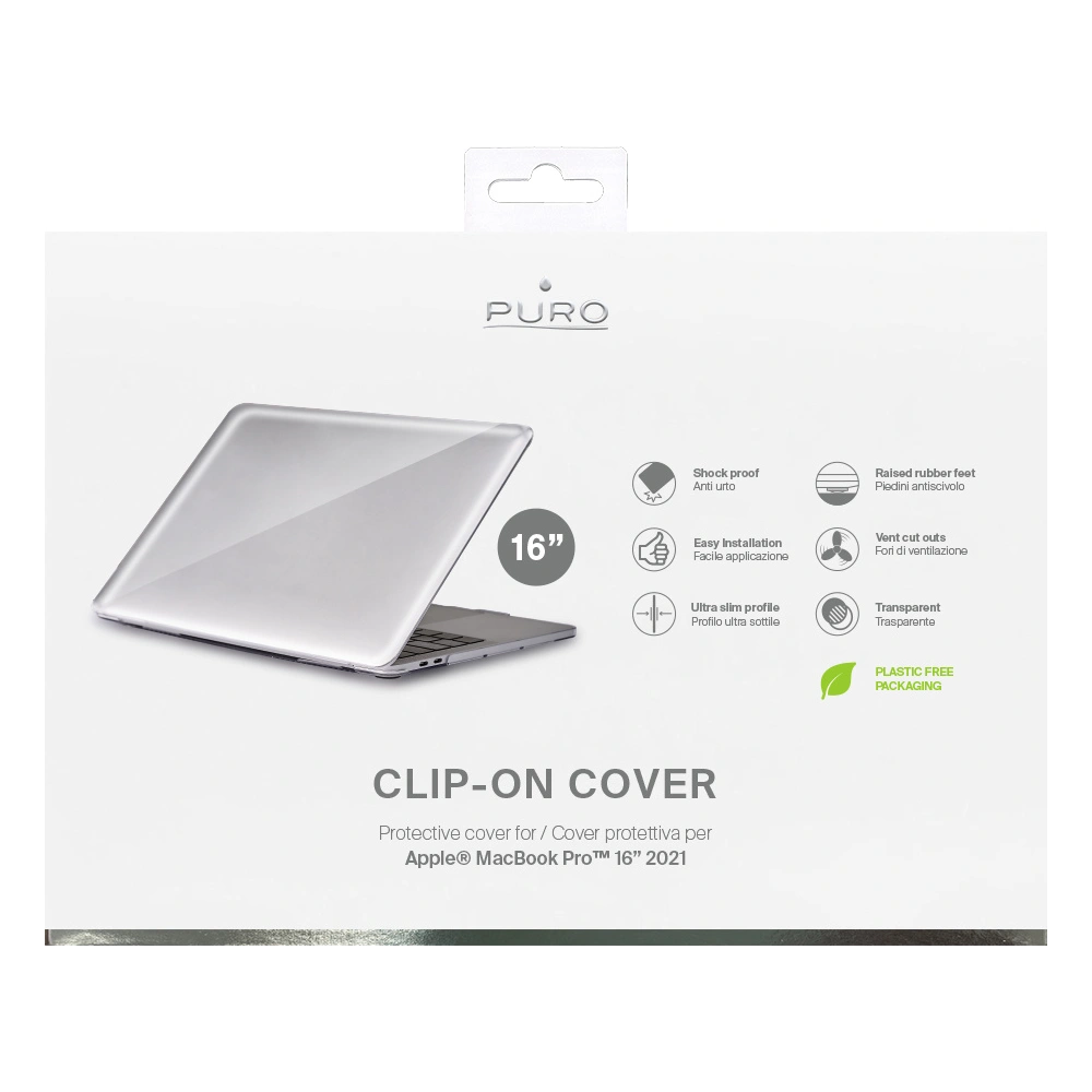 Hurtownia GSM - Etui PURO Clip On Apple MacBook Pro 16 2021-2023 (przezroczysty) - PUR531CL - {ean13} - Hurt