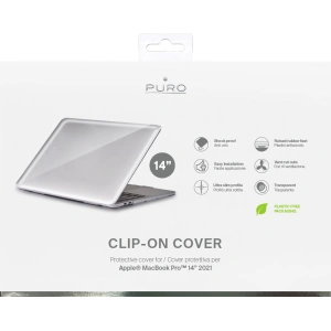 Etui PURO Clip On Apple MacBook Pro 14 2021-2023 (przezroczysty)