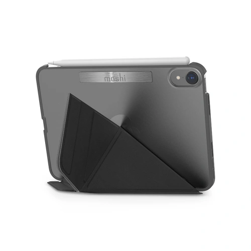 Etui Moshi VersaCover Apple iPad mini 2021 (6. generacji) / iPad mini 8.3" 2024 (7. generacji) z ładowaniem Apple Pencil (Charcoal Black)