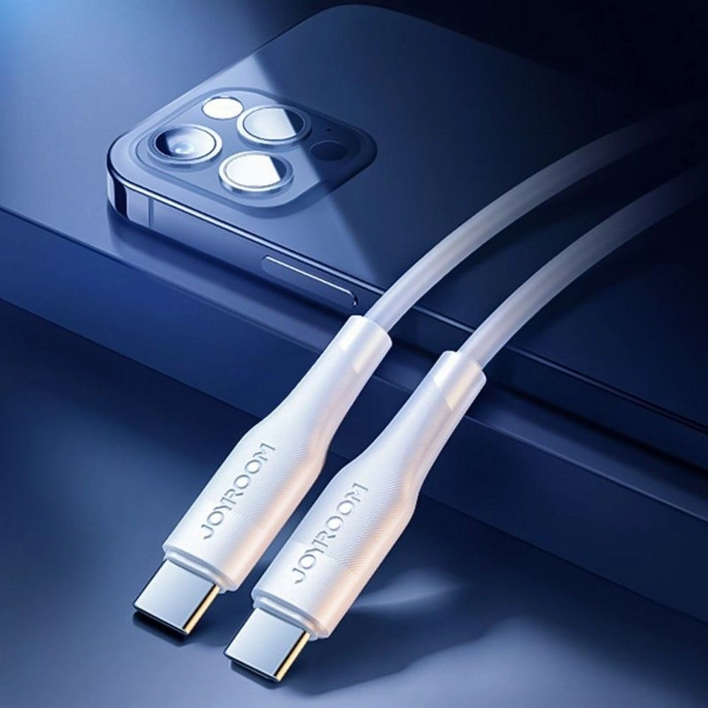 Hurtownia GSM - Kabel Joyroom S-1230M3 USB-C - USB-C PD 60W 120cm Bílý - JYR070WHT - {ean13} - Hurt