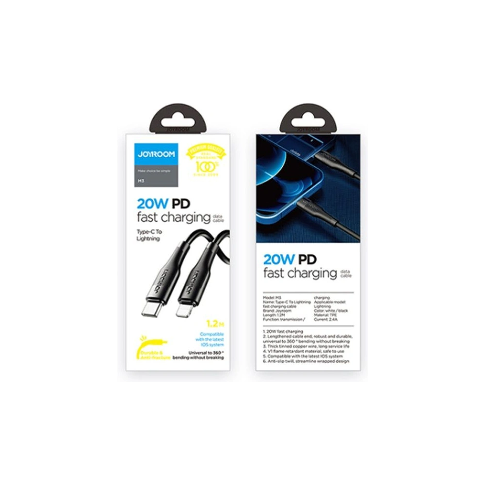 Hurtownia GSM - Kabel Joyroom S-1224M3 USB-C - Lightning PD 20W 120cm Černý - JYR071BLK - {ean13} - Hurt