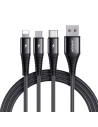 Kabel Joyroom S-1230G4 3in1 USB-C - Lightning - microUSB 120cm Black