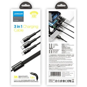 Kabel Joyroom S-1230G4 3in1 USB-C - Lightning - microUSB 120cm Black