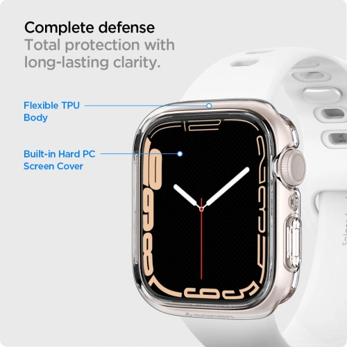 Etui Spigen Ultra Hybrid Apple Watch 4/5/6/7/SE/8/9 40/41mm Crystal Clear