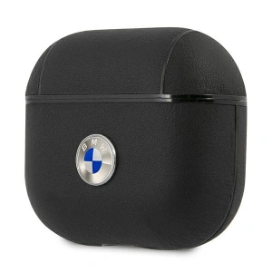 Hurtownia GSM - Etui BMW BMA3SSLBK Apple AirPods 3 cover czarny/black Geniune Leather Silver Logo - BMW264BLK - {ean13} - Hurt