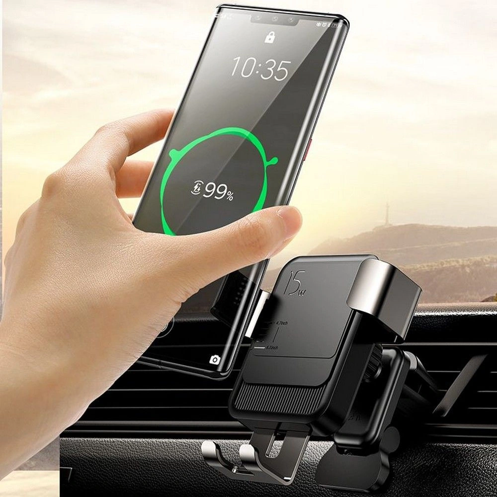 Hurtownia GSM - Uchytník do auta s indukční nabíječkou Joyroom JR-ZS220 Vent Car Mount Wireless Charger 15W Černý - JYR077BLK - {ean13} - Hurt