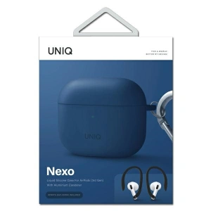 Hurtownia GSM - Etui UNIQ Nexo Apple AirPods 3 + Ear Hooks Silicone niebieski/blue - UNIQ568BLU - {ean13} - Hurt