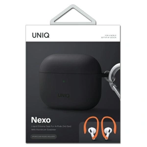 Hurtownia GSM - Etui UNIQ Nexo Apple AirPods 3 + Ear Hooks Silicone szary/grey - UNIQ569GRY - {ean13} - Hurt