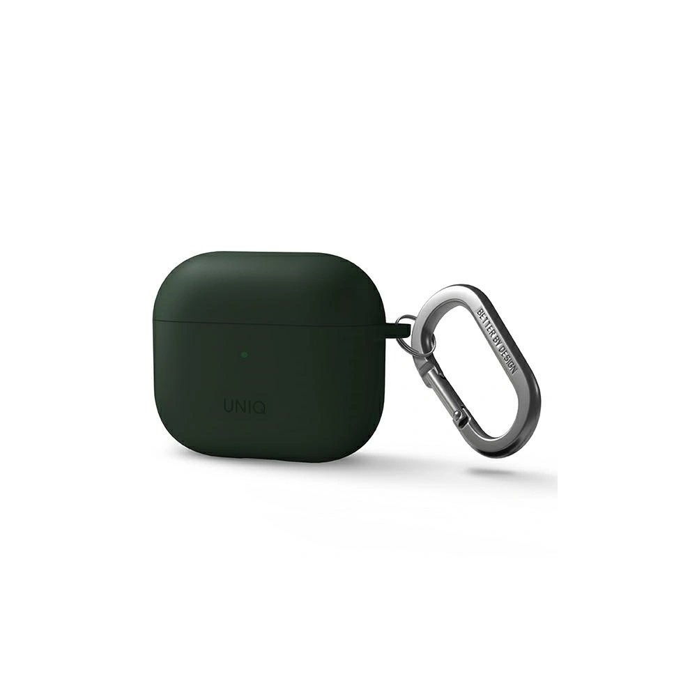 Hurtownia GSM - Etui UNIQ Nexo Apple AirPods 3 + silikonové háčky na uši zelené/green - UNIQ570GRN - {ean13} - Hurt