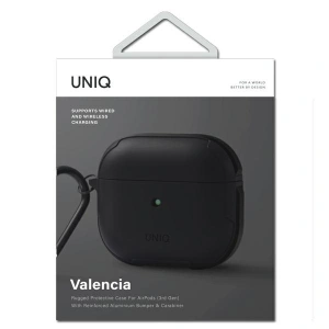 Hurtownia GSM - Etui UNIQ Valencia Antimicrobial Apple AirPods 3 czarny/midnight black - UNIQ571MDTBLK - {ean13} - Hurt
