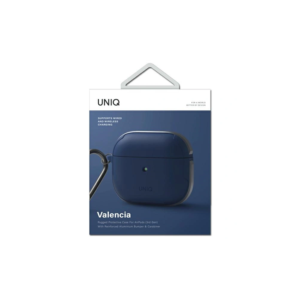 Hurtownia GSM - Etui UNIQ Valencia Antimicrobial Apple AirPods 3 modrý/blue - UNIQ572BLU - {ean13} - Hurt