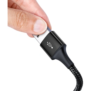 Kabel USB 3w1 Baseus Rapid Series, USB do micro USB / USB-C / Lightning, 3.5A, 1.2m (czarny)