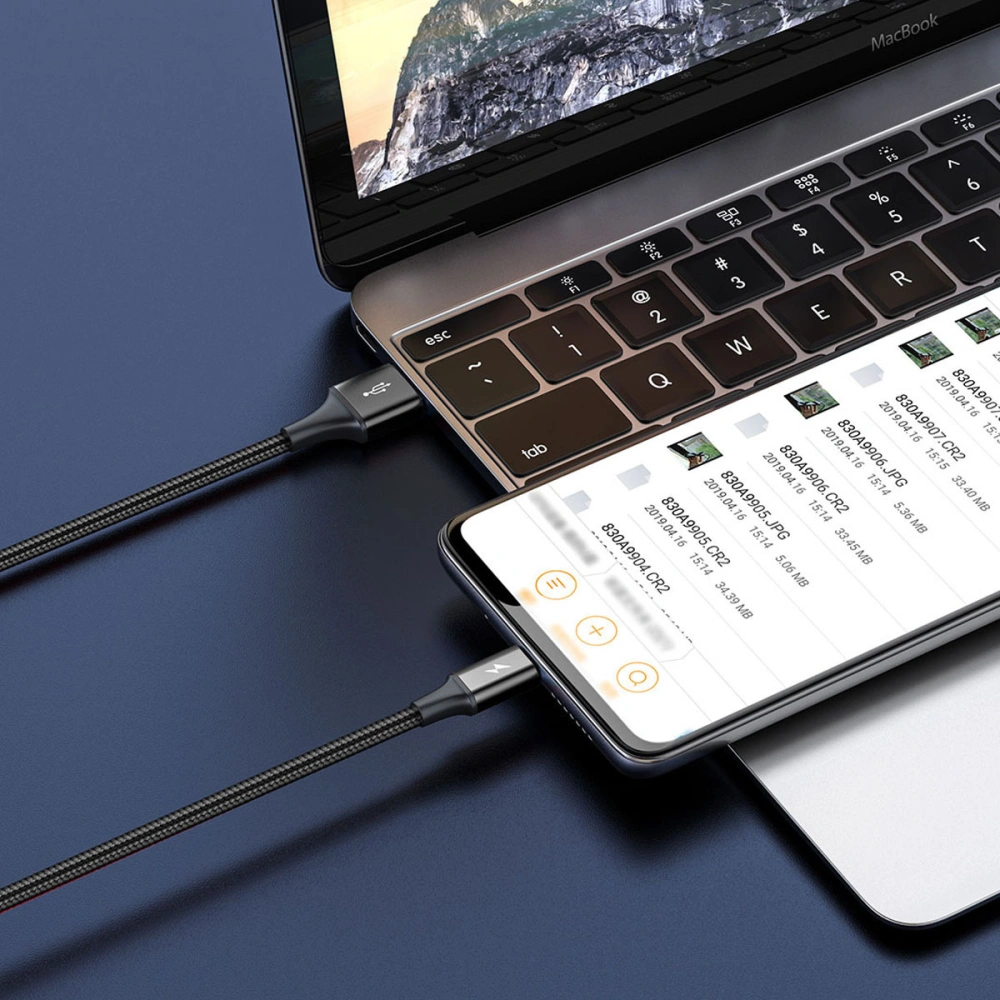 Hurtownia GSM - Kabel USB 3w1 Baseus Rapid Series, USB do micro USB / USB-C / Lightning, 3.5A, 1.2m (černý) - BSU3077BLK - {ean13} - Hurt
