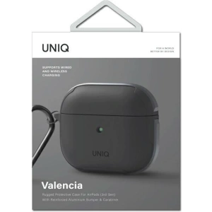 Hurtownia GSM - Etui UNIQ Valencia Antimicrobial Apple AirPods 3 szary/grey - UNIQ573GRY - {ean13} - Hurt