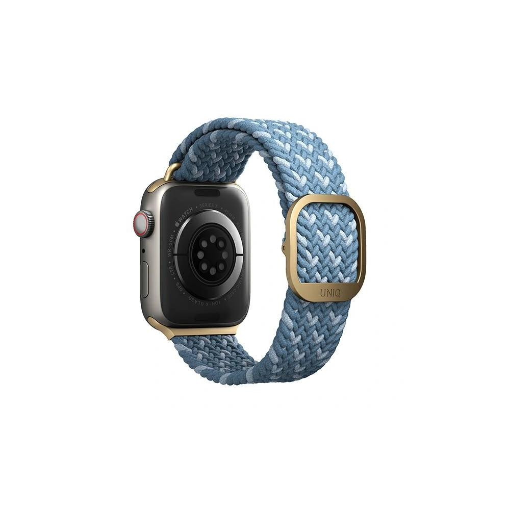 Wholesale UNIQ Aspen strap Apple Watch 4/5/6/7/SE/8/9/10 40/41/42mm Braided DE modry/cerulean blue - UNIQ575BLU - {ean13} - Hurt