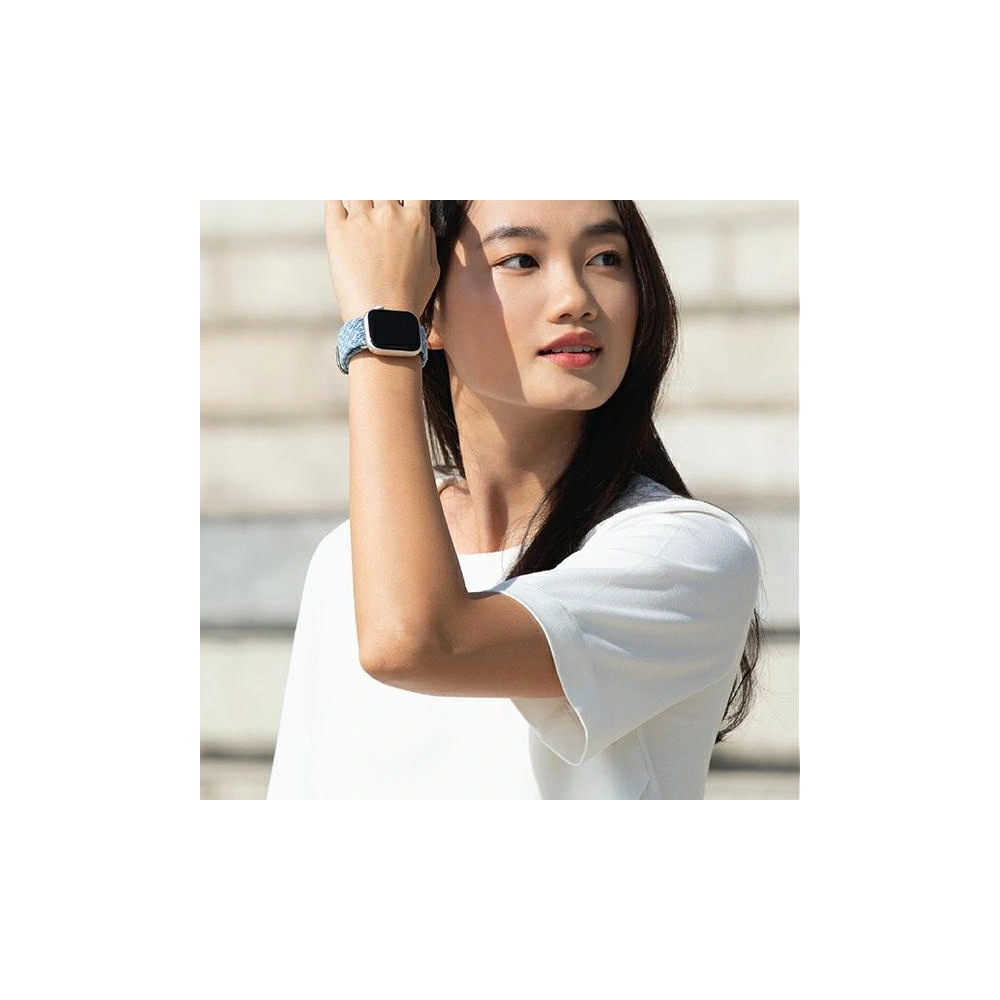 Wholesale UNIQ Aspen strap Apple Watch 4/5/6/7/SE/8/9/10 40/41/42mm Braided DE modry/cerulean blue - UNIQ575BLU - {ean13} - Hurt