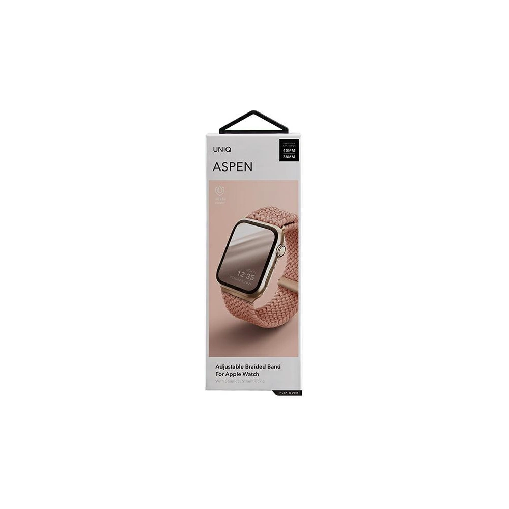 Hurtownia GSM - Pasek UNIQ Aspen Apple Watch 4/5/6/7/SE/8/9/10 40/41/42mm Pletený růžový/grapefruit pink - UNIQ577GRAPNK - {ean13} - Hurt