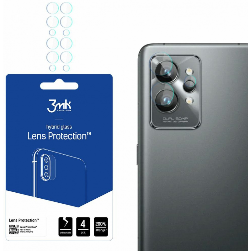 Hurtownia 3MK - 5903108456098 - 3MK2427 - Szkło hybrydowe na obiektyw aparatu 3MK Lens Protection Realme GT 2 Pro [4 PACK] - B2B homescreen