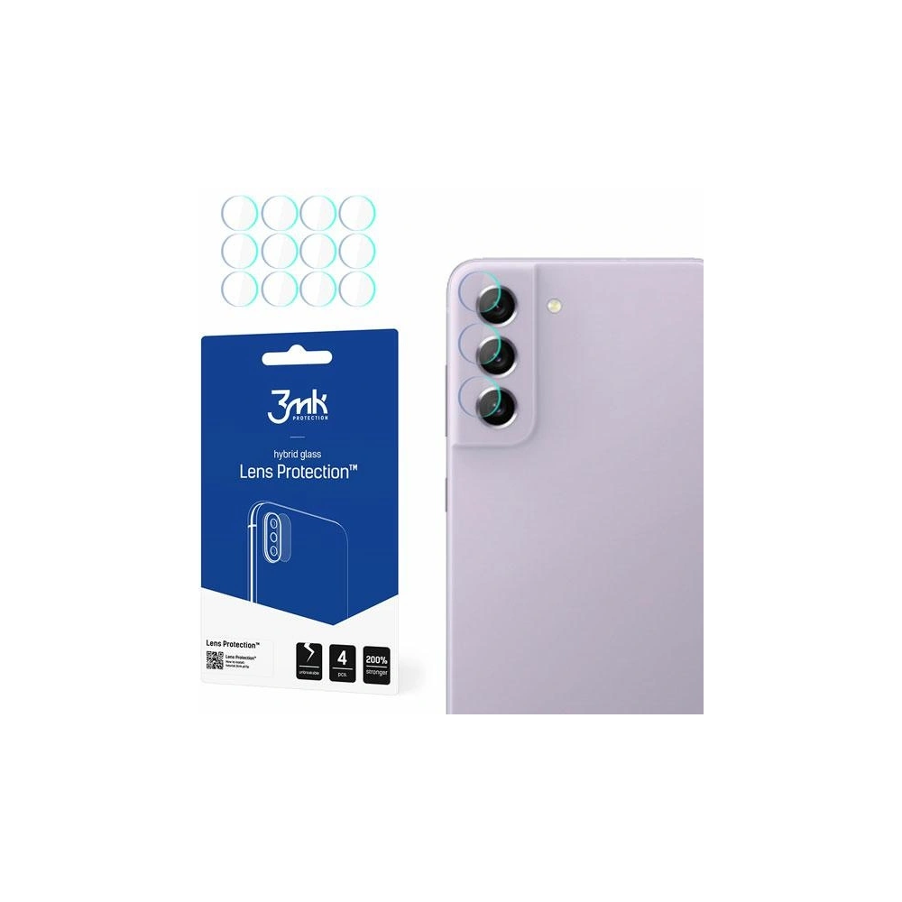 Hurtownia GSM - Szkło hybrydowe na obiektyw aparatu 3MK Lens Protection Samsung Galaxy S21 FE 5G [4 PACK] - 3MK2431 - {ean13} - Hurt