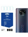Szkło hybrydowe na obiektyw aparatu 3MK Lens Protection POCO X3 Pro [4 PACK]