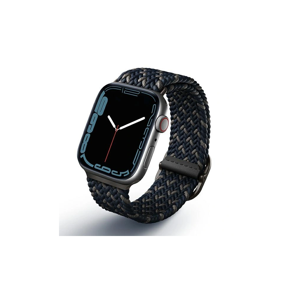 Wholesale UNIQ Aspen Strap Apple Watch 4/5/6/7/SE/8/9/Ultra 44/45/49mm Braided DE blue/obsidian blue - UNIQ578BLU - {ean13} - Hurt