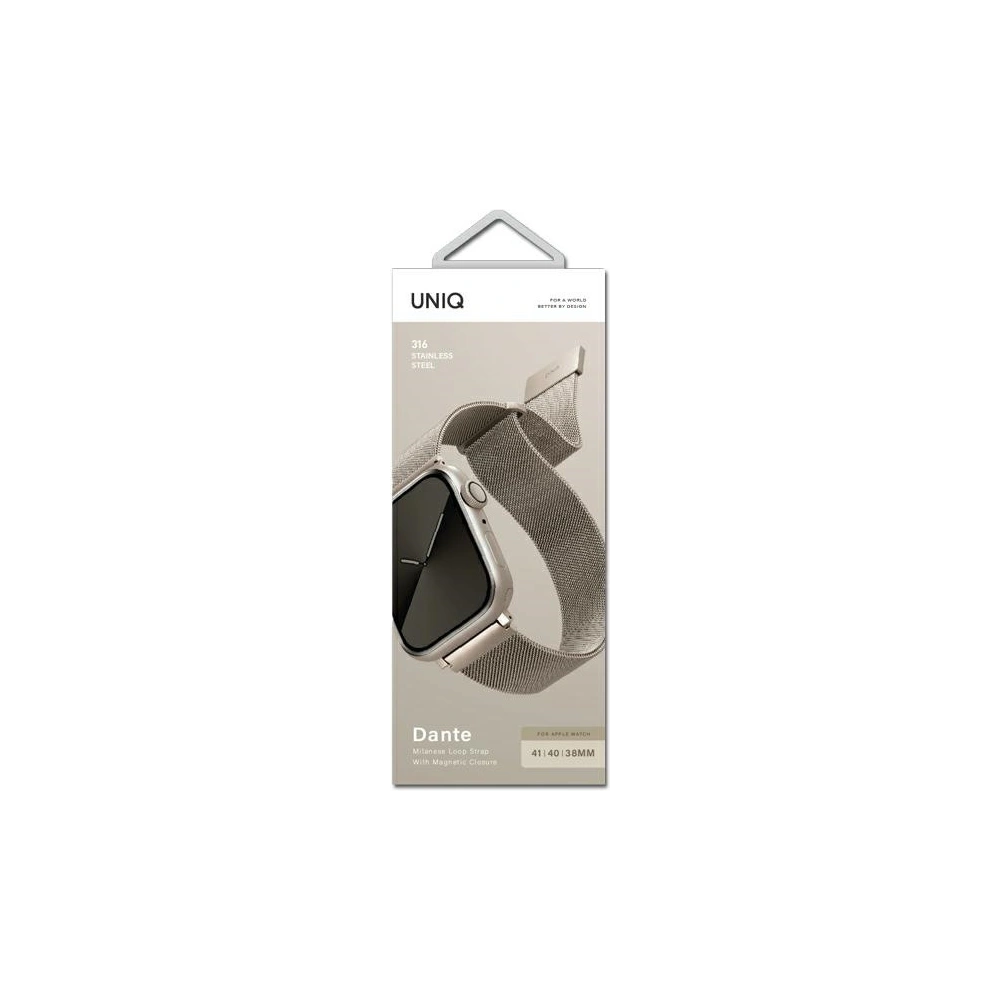 Hurtownia GSM - Pásky UNIQ Dante Apple Watch 4/5/6/7/SE/8/9/10 40/41/42mm nerezová ocel starlight - UNIQ581SRL - {ean13} - Hurt