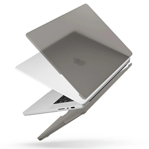 Etui UNIQ Claro Apple MacBook Pro 16" 2021-2024 (M1/M2/M3/M4) przezroczysty szary/smoke matt grey