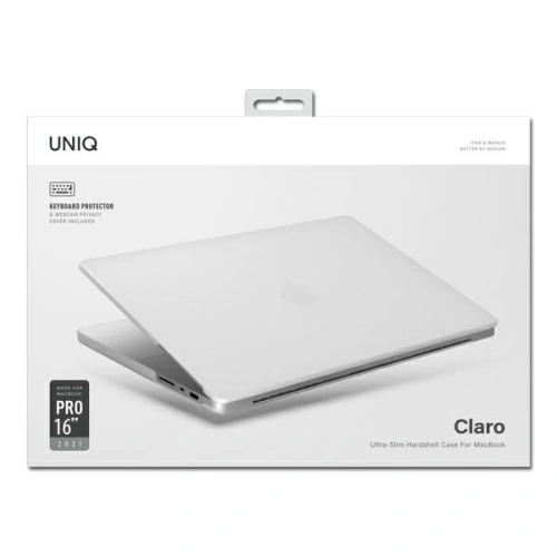 Etui UNIQ Claro Apple MacBook Pro 16" 2021-2024 (M1/M2/M3/M4) przezroczysty/dove matte clear