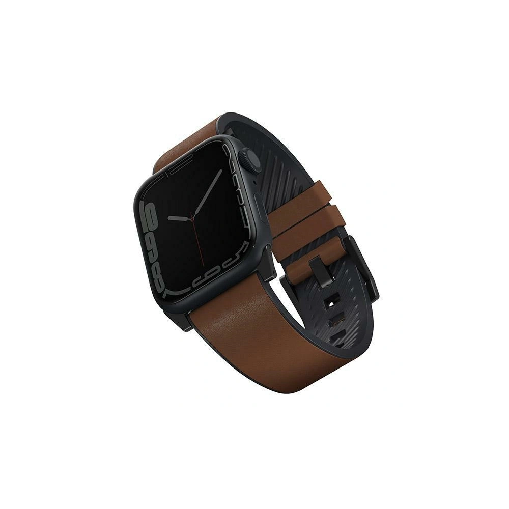 Hurtownia GSM - Pasek UNIQ Straden Apple Watch 4/5/6/7/SE/8/9/Ultra 44/45/49mm Kožený hybridní pásek hnědý/brown - UNIQ587BR - {ean13} - Hurt