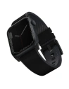 UNIQ Straden Apple Watch 4/5/6/7/SE/8/9/Ultra 44/45/49mm Bőr Hibrid Szíj fekete/black