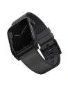 Pasek UNIQ Straden Apple Watch 4/5/6/7/SE/8/9/Ultra 44/45/49mm Kožený hybridní pásek šedý/szary
