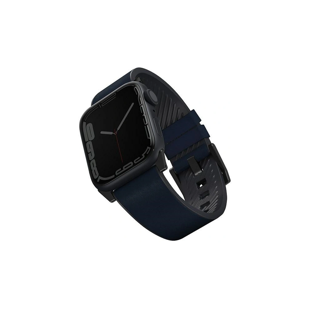Hurtownia GSM - Pasek UNIQ Straden Apple Watch 4/5/6/7/SE/8/9/Ultra 44/45/49mm Kožený hybridní pásek modrý/blue - UNIQ590BLU - {ean13} - Hurt