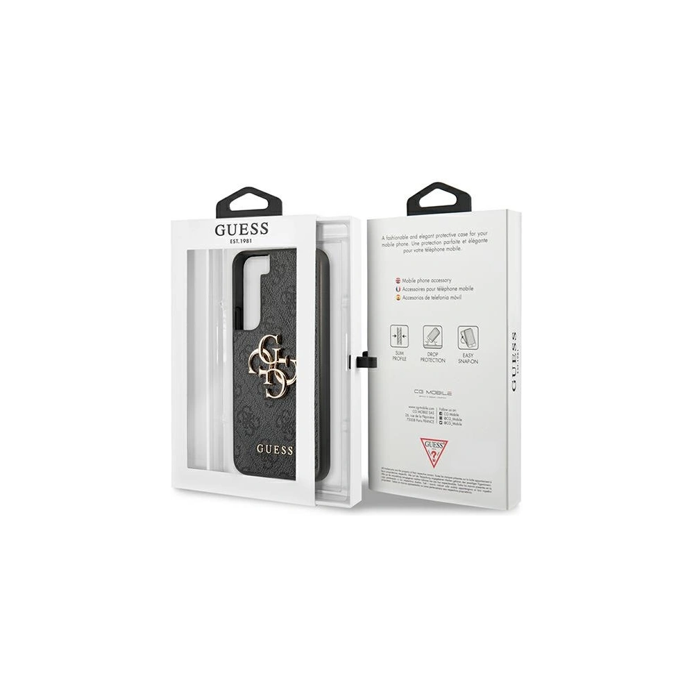 Hurtownia GSM - Etui Guess GUHCS22S4GMGGR Samsung Galaxy S22 szary/grey hardcase 4G Big Metal Logo - GUE1551GRY - {ean13} - Hurt