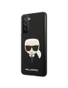 Wholesale Karl Lagerfeld KLHCS21FSAKHBK Samsung Galaxy S21 FE black hardcase Saffiano Ikonik Karl`s Head - KLD789BLK - {ean13} - Hurt