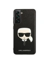 Wholesale Karl Lagerfeld KLHCS21FSAKHBK Samsung Galaxy S21 FE black hardcase Saffiano Ikonik Karl`s Head - KLD789BLK - {ean13} - Hurt