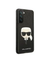Wholesale Karl Lagerfeld KLHCS21FSAKHBK Samsung Galaxy S21 FE black hardcase Saffiano Ikonik Karl`s Head - KLD789BLK - {ean13} - Hurt