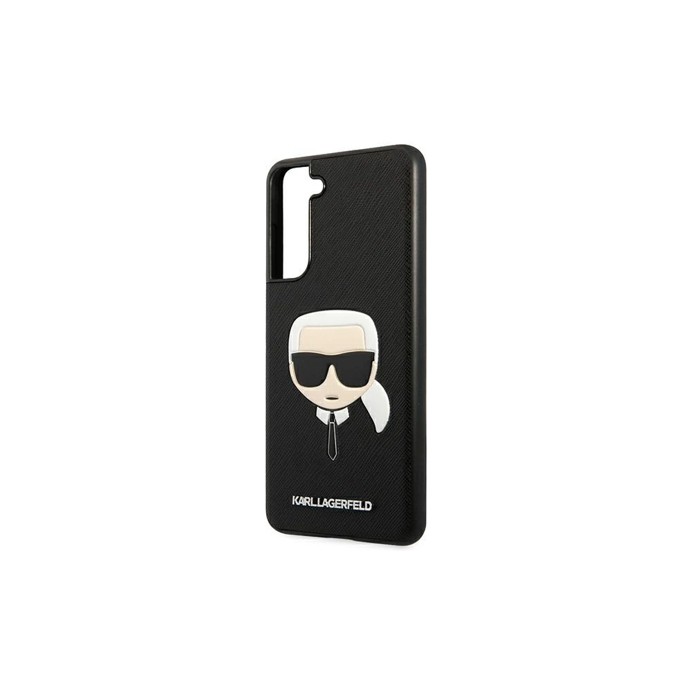 Hurtownia GSM - Etui Karl Lagerfeld KLHCS21FSAKHBK Samsung Galaxy S21 FE czarny/black hardcase Saffiano Ikonik Karl`s Head - KLD789BLK - {ean13} - Hurt