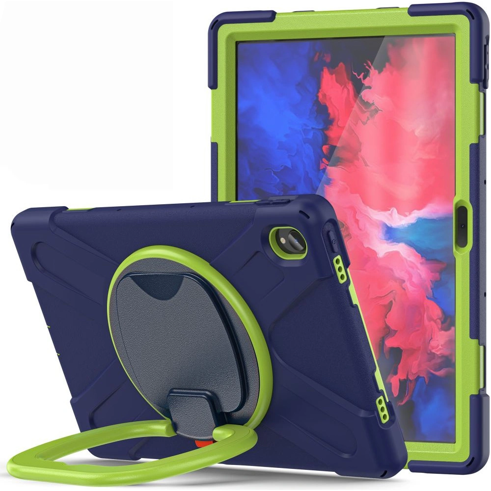 Hurtownia GSM - Etui Tech-Protect X-armor Lenovo Tab P11/P11+ Plus 11 Navy/Lime - THP840NAVLIM - {ean13} - Hurt