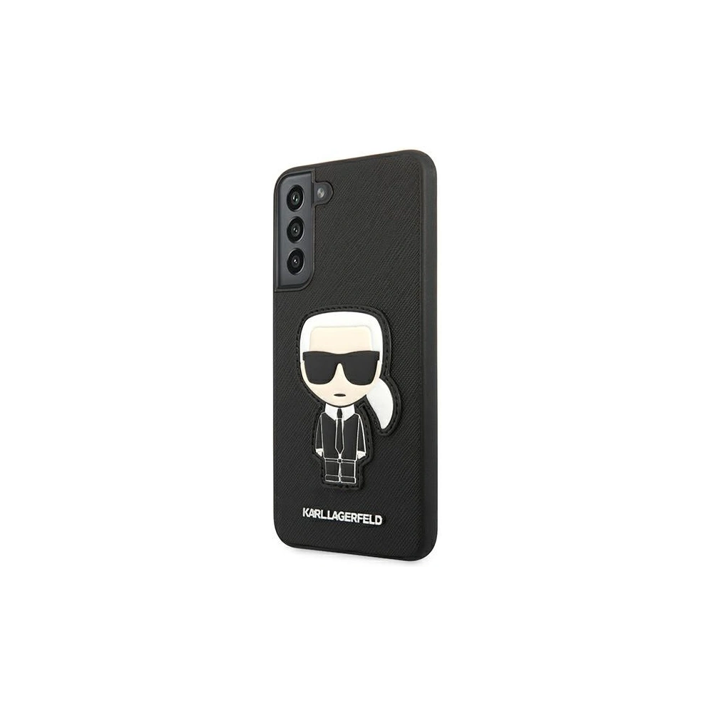 Hurtownia GSM - Etui Karl Lagerfeld KLHCS22MOKPK Samsung Galaxy S22+ Plus černý/black hardcase Saffiano Ikonik Karl`s Patch - KLD790BLK - {ean13} - Hurt